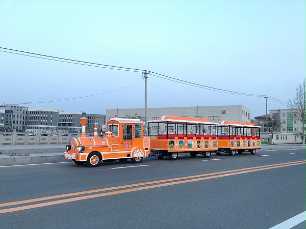 CHC-20型 橘黄色无轨观光小火车