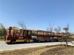 CHC-30型 枣红色无轨观光小火车